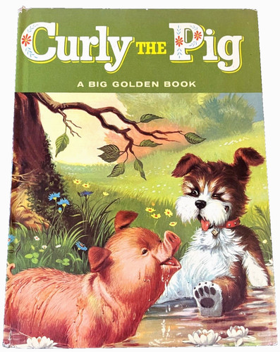 Curly the pig vintage - pig, ~