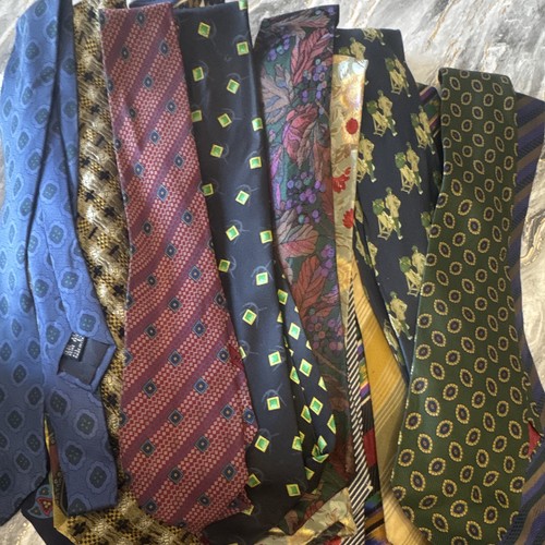 Mens multicolor silk tie - mens, lot